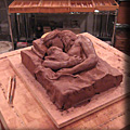 Six Weeks - Sculpture by Ed Hamilton in clay