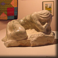 Mermaid Rock - Sculpture by Ed Hamilton in Vermont Marble