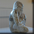 Mother and Child - Sculpture by Ed Hamilton in Alabaster
