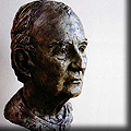 Portrait sculpture of Donald Mitchel