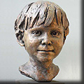 Portrait sculpture of Ludo
